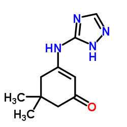 5,5-Dimethyl-3-(1H-1,2,4-triazol-5-ylamino)-2-cyclohexen-1-one Structure