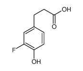 3-(3-fluoro-4-hydroxyphenyl)propionic acid Structure