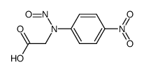 N-(4-nitro-phenyl)-N-nitroso-glycine结构式