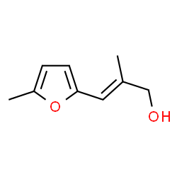 (2E)-2-METHYL-3-(5-METHYL-2-FURYL)PROP-2-EN-1-OL结构式