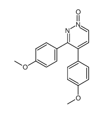 3,4-bis-(4-methoxyphenyl)pyridazine 1-oxide结构式