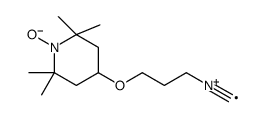 4-(1-oxo-2,2,6,6-tetramethylpiperidyl)-3-isocyano-n-propyl ether Structure