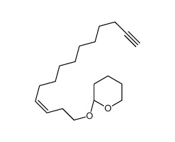 Tetrahydro-2-[(E)-3-tetradecen-13-ynyloxy]-2H-pyran结构式