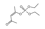 (Z)-4-(diethoxyphosphoryloxy)but-3-penten-2-one结构式