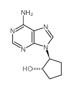 (1S,2S)-2-(6-aminopurin-9-yl)cyclopentan-1-ol结构式