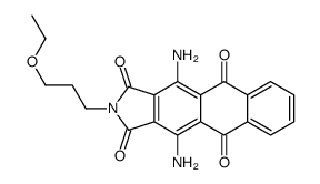 4,11-diamino-2-(3-ethoxypropyl)-1H-naphth[2,3-f]isoindole-1,3,5,10(2H)-tetrone structure
