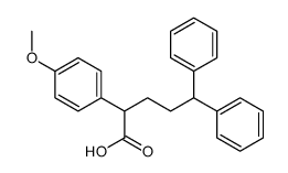 2-(4-methoxyphenyl)-5,5-diphenylpentanoic acid Structure