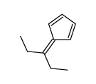 5-pentan-3-ylidenecyclopenta-1,3-diene结构式