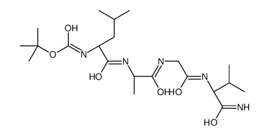 tert-butyl N-[(2S)-1-[[(2S)-1-[[2-[[(2S)-1-amino-3-methyl-1-oxobutan-2-yl]amino]-2-oxoethyl]amino]-1-oxopropan-2-yl]amino]-4-methyl-1-oxopentan-2-yl]carbamate Structure