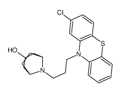 (1R,5S)-8-[3-(2-Chloro-10H-phenothiazin-10-yl)propyl]-8-azabicyclo[3.2.1]octan-3β-ol Structure