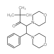 4,4-dimethyl-1,2-di(4-morpholinyl)-1-phenyl-3-pentanone结构式