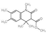 Methyl 1,4,4,6,7-pentamethyl-2-oxo-1,2,3,4-tetrahydro-3-quinolinecarboxylate Structure