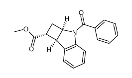 methyl cis-exo-3-benzoyl-1,2,2a,7b-tetrahydro-3H-cyclobut[b]indole-1-carboxylate Structure