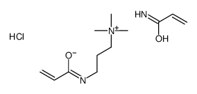 prop-2-enamide,trimethyl-[3-(prop-2-enoylamino)propyl]azanium,chloride Structure