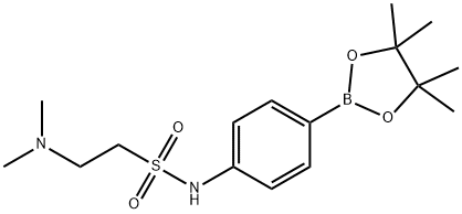 2-(二甲基氨基)-N-[4-(4,4,5,5-四甲基-1,3,2-二氧杂硼杂环戊烷-2-基)苯基]乙磺酰胺图片