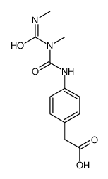 2-[4-[[methyl(methylcarbamoyl)carbamoyl]amino]phenyl]acetic acid Structure