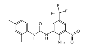 2-amino-3-nitro-5-(trifluoromethyl)-2',4'-dimethylcarbanilide Structure