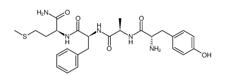 tyrosine-d-alanine-phenylalanine-methione amide acetate)结构式
