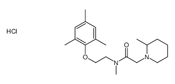 N-methyl-2-(2-methylpiperidin-1-ium-1-yl)-N-[2-(2,4,6-trimethylphenoxy)ethyl]acetamide,chloride Structure