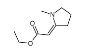 2-(1-Methyl-2-pyrrolidinylidene)-Acetic acid ethyl ester structure