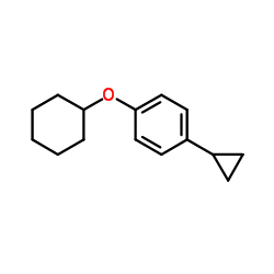 1-(Cyclohexyloxy)-4-cyclopropylbenzene structure