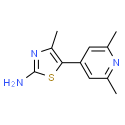 2-Thiazolamine,5-(2,6-dimethyl-4-pyridinyl)-4-methyl-(9CI)结构式