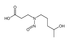 3-[4-hydroxypentyl(nitroso)amino]propanoic acid Structure