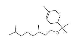 1-methyl4-[1-(3,7-dimethyloctyloxy)-1-methylethyl]-1-cyclohexene Structure