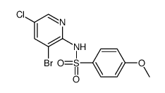 N-(3-bromo-5-chloropyridin-2-yl)-4-methoxybenzenesulfonamide Structure