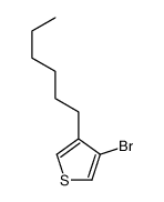 3-bromo-4-hexylthiophene结构式