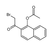 [2-(2-bromoacetyl)naphthalen-1-yl] acetate结构式