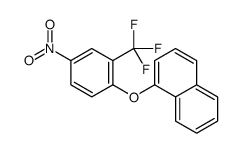 1-[4-nitro-2-(trifluoromethyl)phenoxy]naphthalene结构式