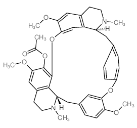 Fangchinoline 7-acetate结构式