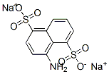 4-aminonaphthalene-1,5-disulphonic acid, sodium salt Structure