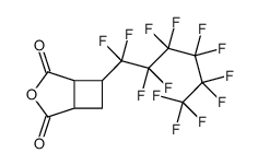 6-(1,1,2,2,3,3,4,4,5,5,6,6,6-tridecafluorohexyl)-3-oxabicyclo[3.2.0]heptane-2,4-dione结构式