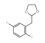 1,4-DIFLUORO-2-(1,3-DIOXOLAN-2-YLMETHYL)BENZENE structure