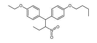 1-[1-(4-butoxyphenyl)-2-nitrobutyl]-4-ethoxybenzene结构式