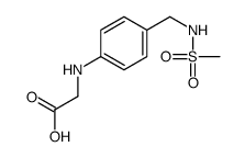 2-[4-(methanesulfonamidomethyl)anilino]acetic acid结构式