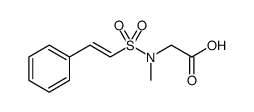 Glycine, N-methyl-N-[(2-phenylethenyl)sulfonyl]结构式