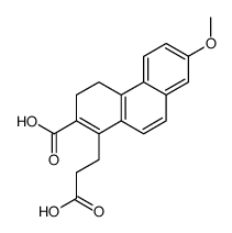 3-(2-carboxy-7-methoxy-3,4-dihydro-[1]phenanthryl)-propionic acid结构式