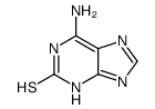 6-Amino-1,7-dihydro-2H-purine-2-thione Structure