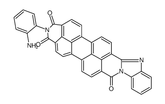 2-(2-aminophenyl)benzimidazo[2,1-a]anthra[2,1,9-def:6,5,10-d'e'f']diisoquinoline-1,3,8(2H)-trione结构式