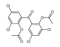 bis-(2-acetoxy-3,5-dichloro-phenyl)-sulfoxide Structure