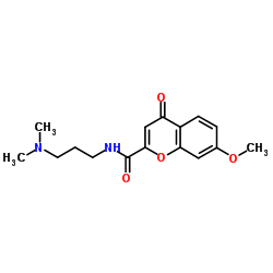 N-[3-(Dimethylamino)propyl]-7-methoxy-4-oxo-4H-chromene-2-carboxamide Structure
