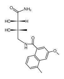 N-((2S,3S)-4-amino-2,3-dihydroxy-2-methyl-4-oxobutyl)-3-methoxy-5-methyl-1-naphthamide结构式