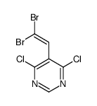 4,6-dichloro-5-(2,2-dibromoethenyl)pyrimidine结构式
