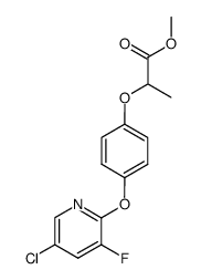 (+)-2-[4-(5-chloro-3-fluoropyridin-2-yloxy)-phenoxy]-propionic acid methyl ester结构式