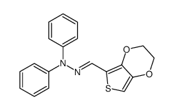 3,4-ethylendioxythiophene-2-carbaldehyde-N,N-diphenylhydrazone结构式