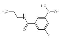 3-FLUORO-5-(N-PROPYLCARBAMOYL)BENZENEBORONIC ACID structure