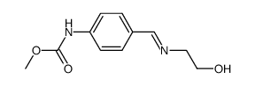 methyl (E)-(4-(((2-hydroxyethyl)imino)methyl)phenyl)carbamate Structure